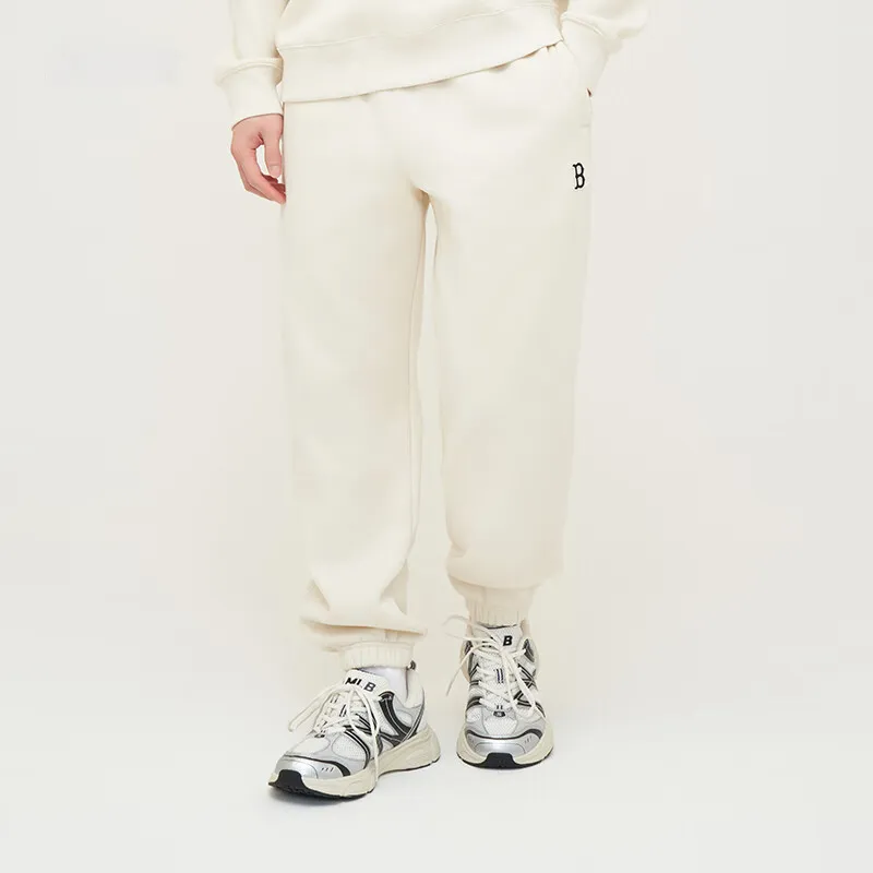 MLB Basic Boston Red Sox Knitted Sweatpants Unisex White-2
