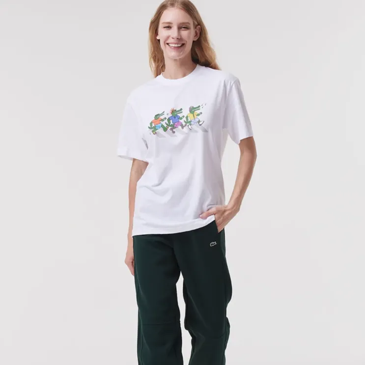 LACOSTE T Shirts Unisex 001/White-1