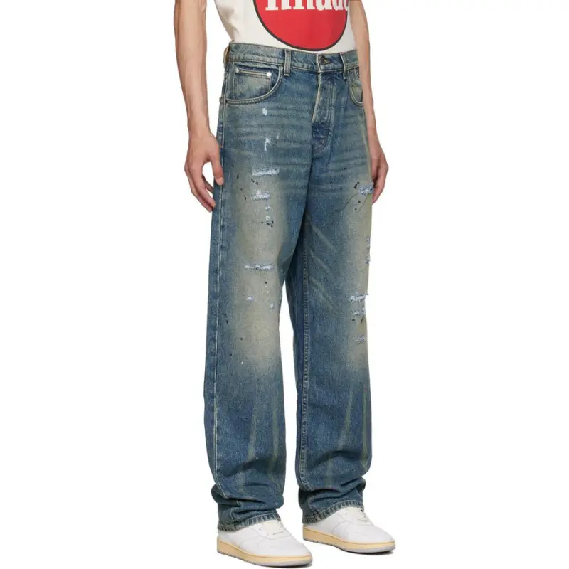 RHUDE Jeans Men Blue-3