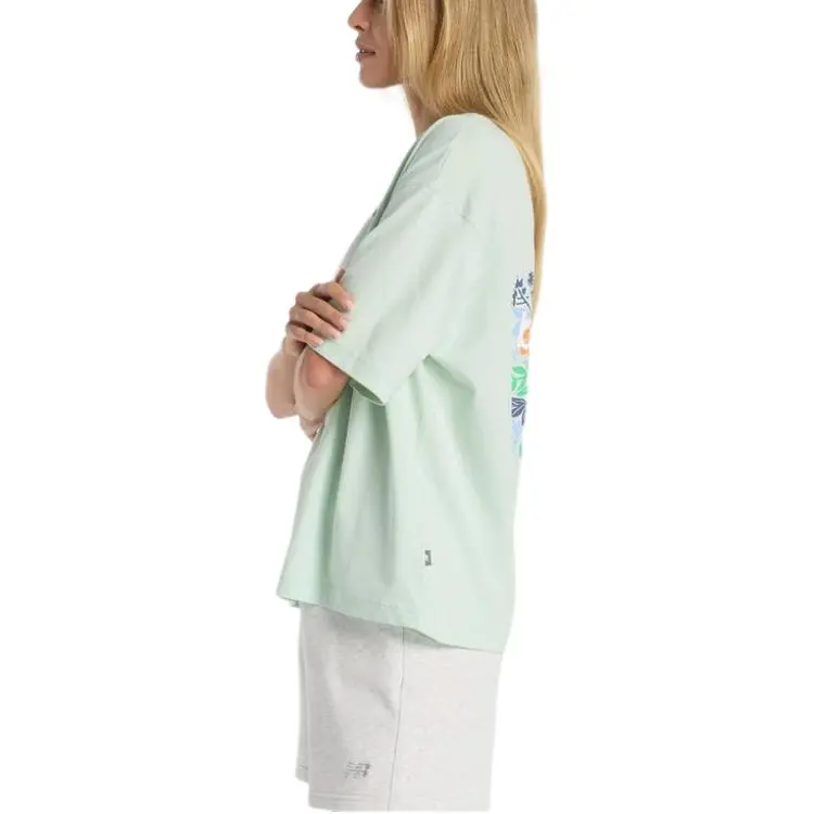 New Balance SS25 T Shirt Women's Green-2