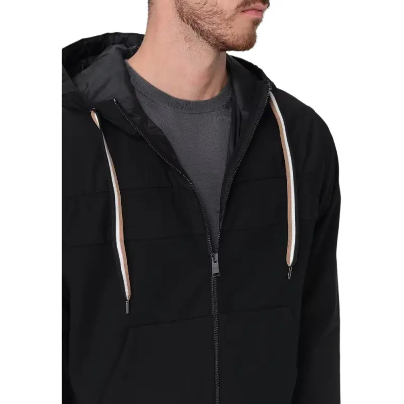 HUGO BOSS Zip Up Drawstring Hoodie-4