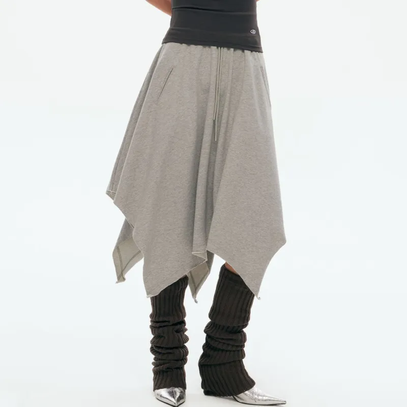RUNTOTHEFUTURE Casual Long Skirts Women's Gray-3