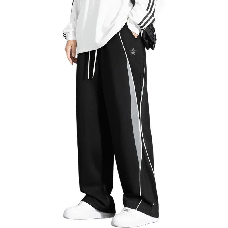 PENTAGONAL HEART Knitted Sweatpants Unisex-5
