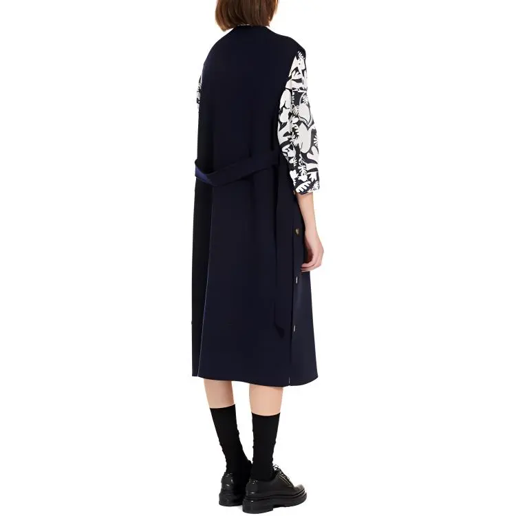 WEEKEND MaxMara FW24 Sleeveless Dress Women's Dark Blue-2