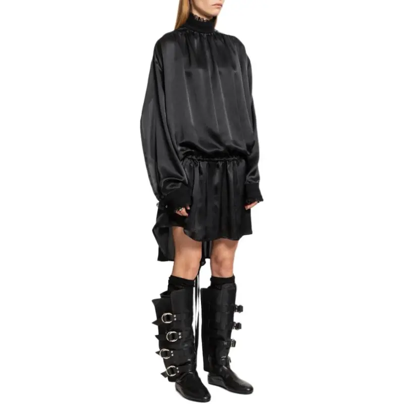Ann Demeulemeester Long Sleeved Dress Women's Black-2