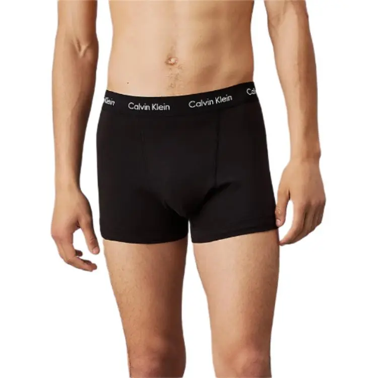 CALVIN KLEIN Underpants Europe Version Men's 3 Pack Black-1