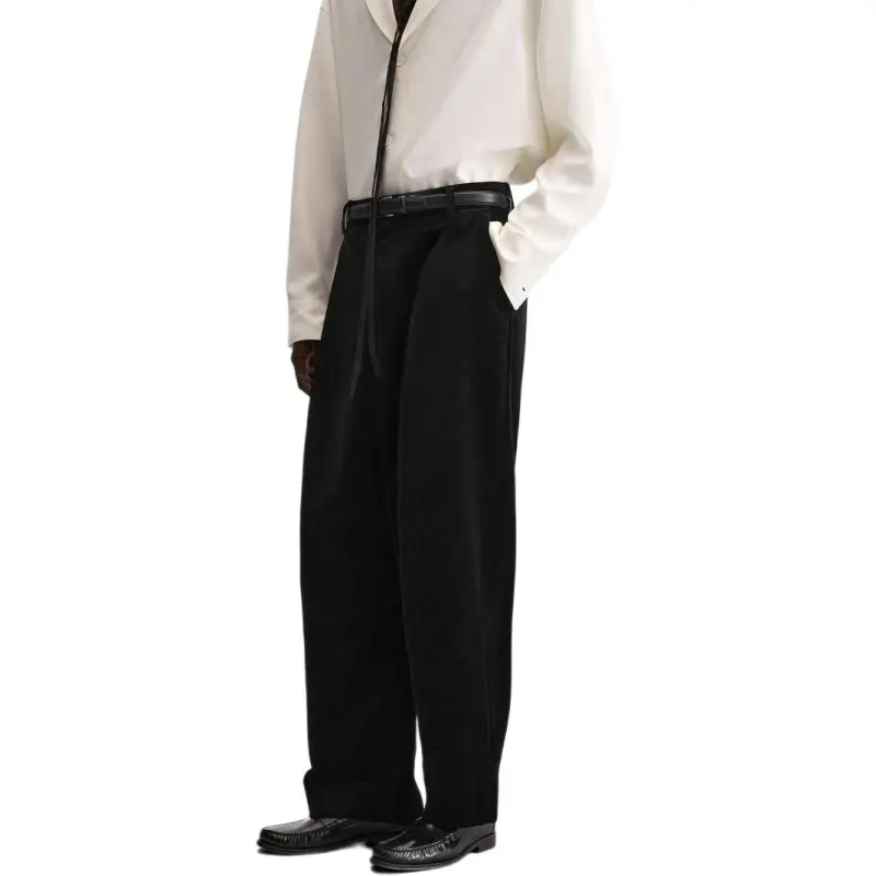 ZARA Casual Pants Men Black-4