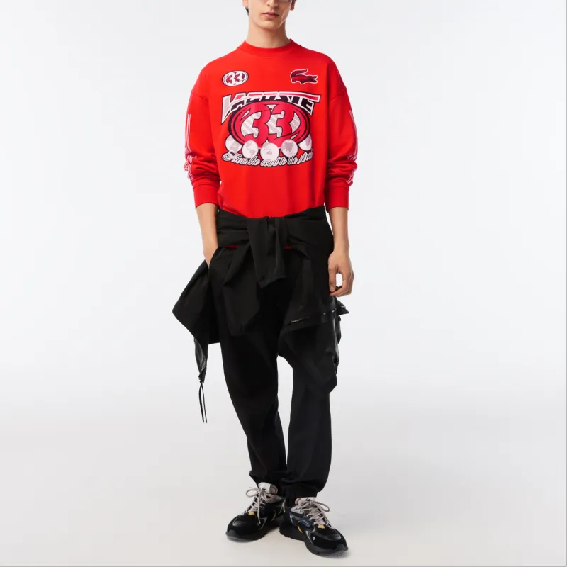 LACOSTE Sweatshirt Men's Orange-3