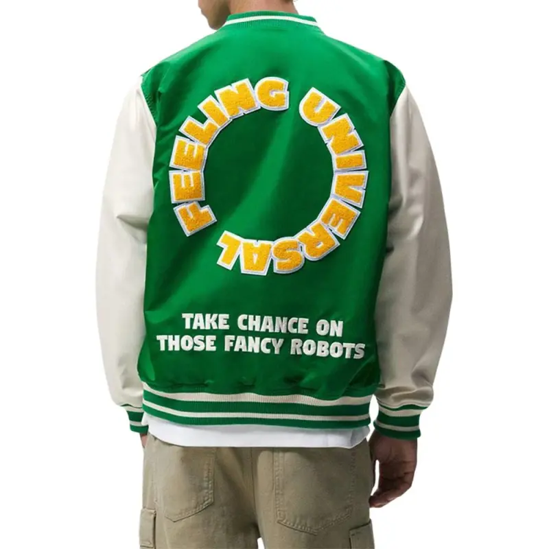 ZARA Baseball Jacket Unisex Green-1