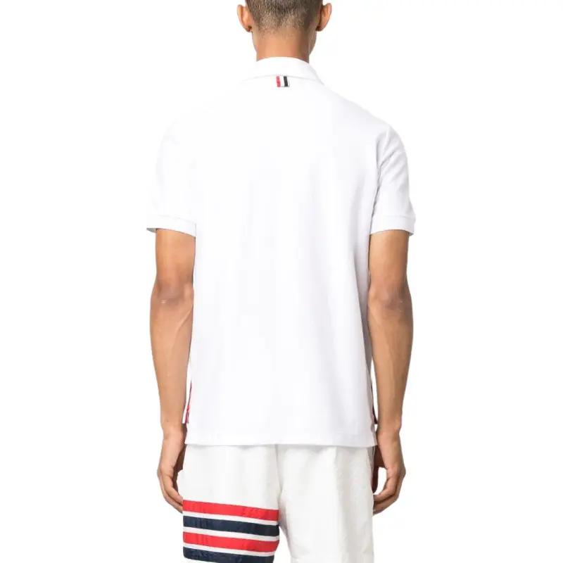 THOM BROWNE Jersey Short Sleeved Collection Polo Shirt-4