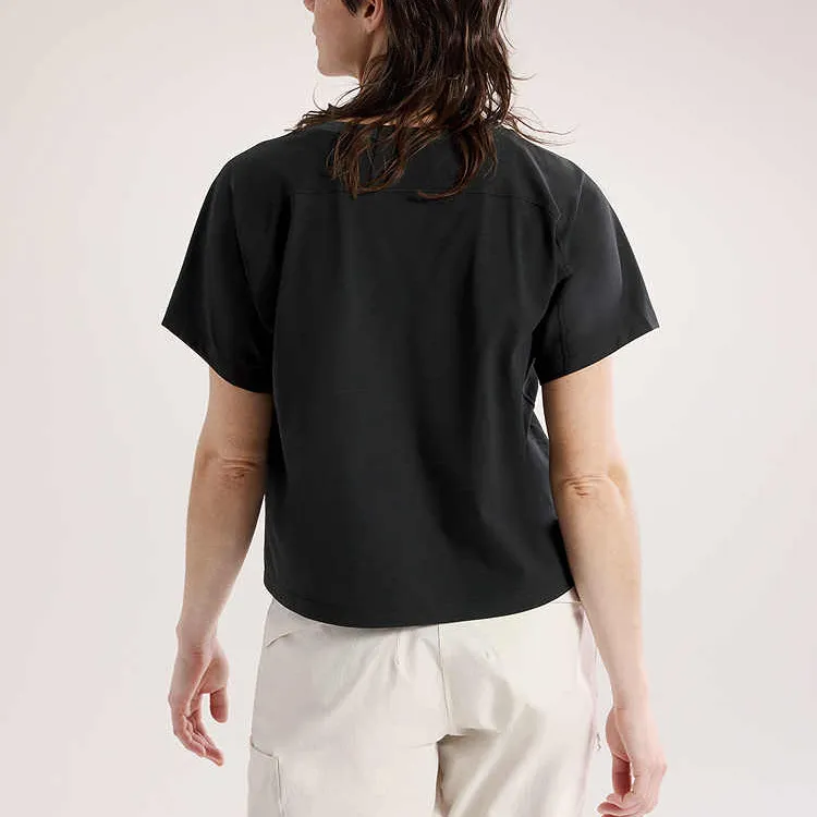 Arcteryx CLARKIA Regular T Shirt Women's Black/Grey/Black/Gray-2