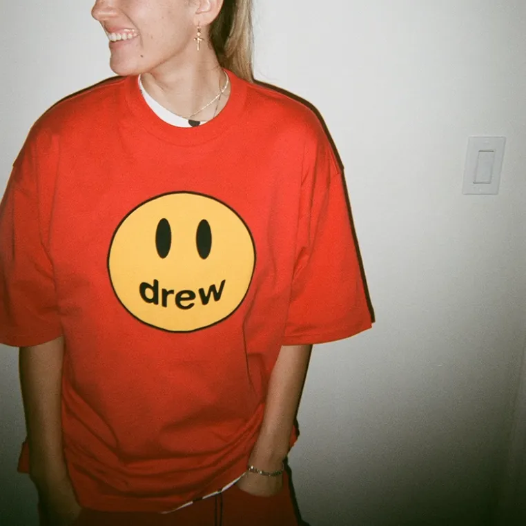 Drew House SS25 T Shirt Women's Red-3
