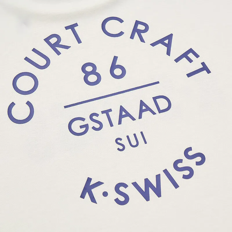 K·SWISS T Shirts Unisex White-3