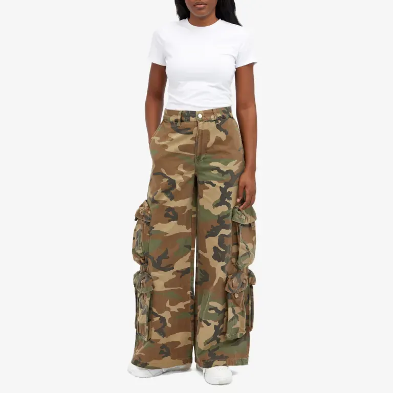 AMIRI Camo Baggy Cargo 'Green Camo'-4