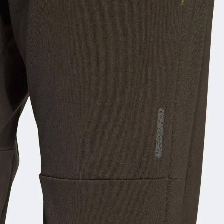 Adidas Knitted Sweatpants Men Dark Gray Olive Green-5