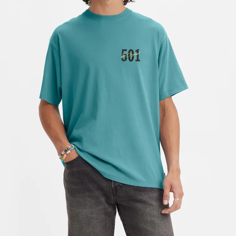 Levis T Shirts Men Blue-2