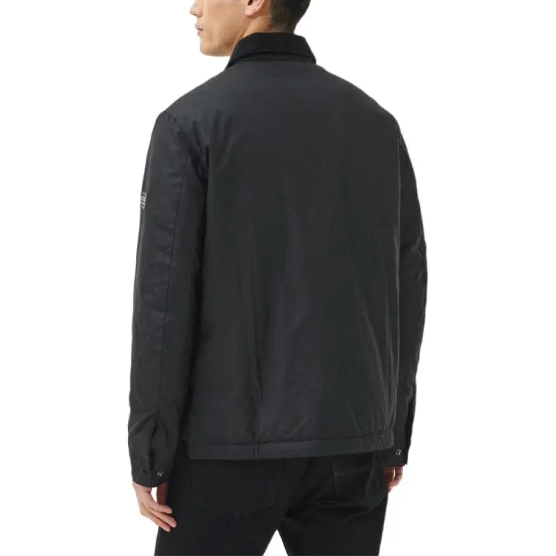 BARBOUR Tourer Logo Patch Waxed Jacket-3