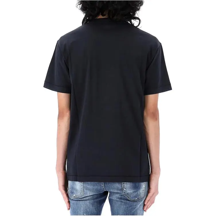 STONE ISLAND Logo Patch Crewneck T Shirt-4