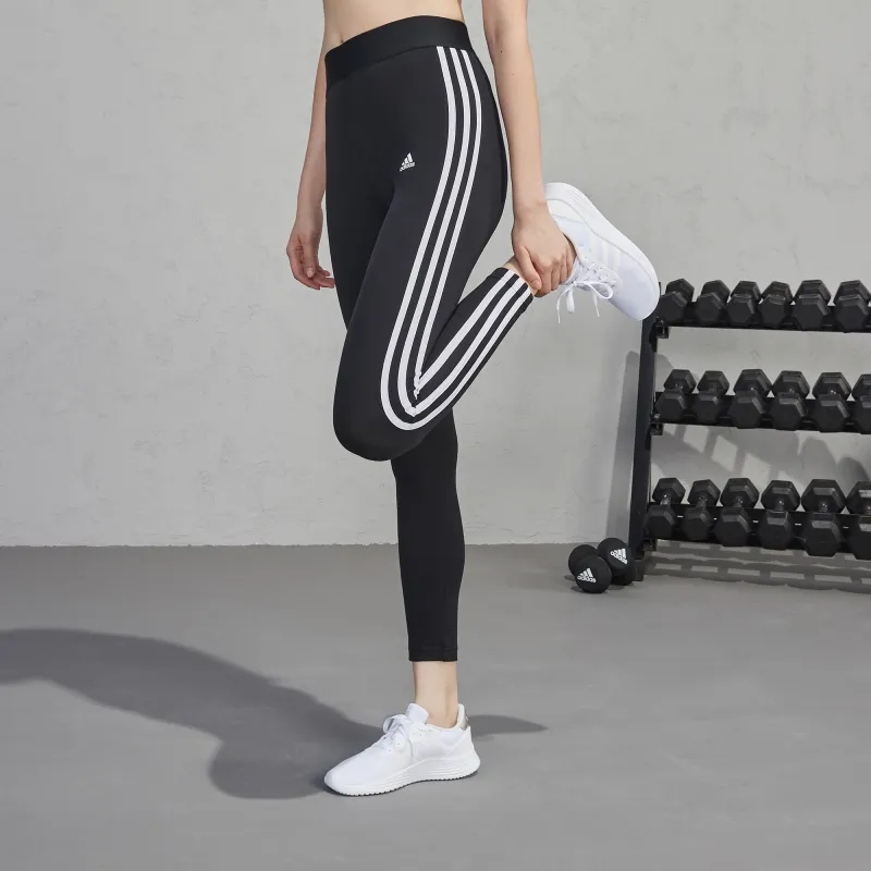 Adidas Women's Loungewear Essentials 3 Stripes Leggings Black/White-6