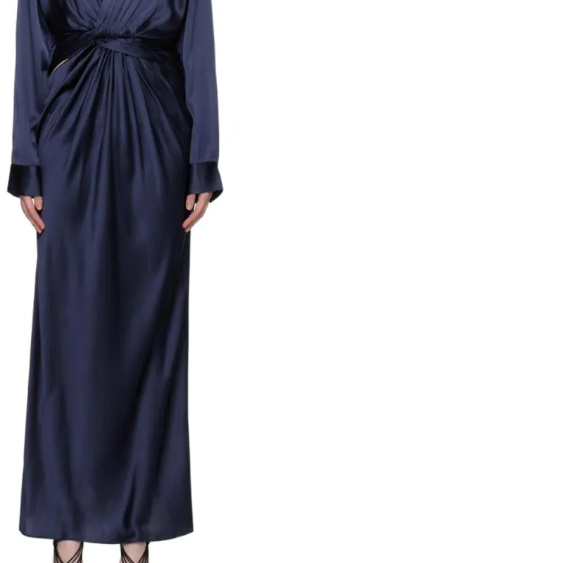 Christopher Esber Triquetra Twist Silk Maxi Dress-5