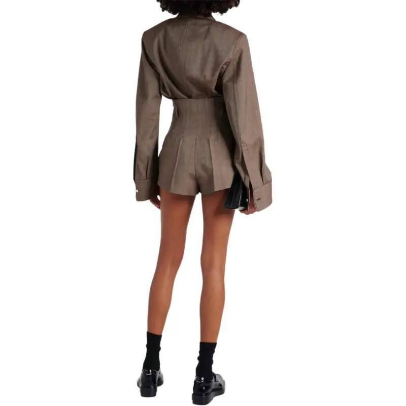 PRADA High Waist Flared Shorts-3