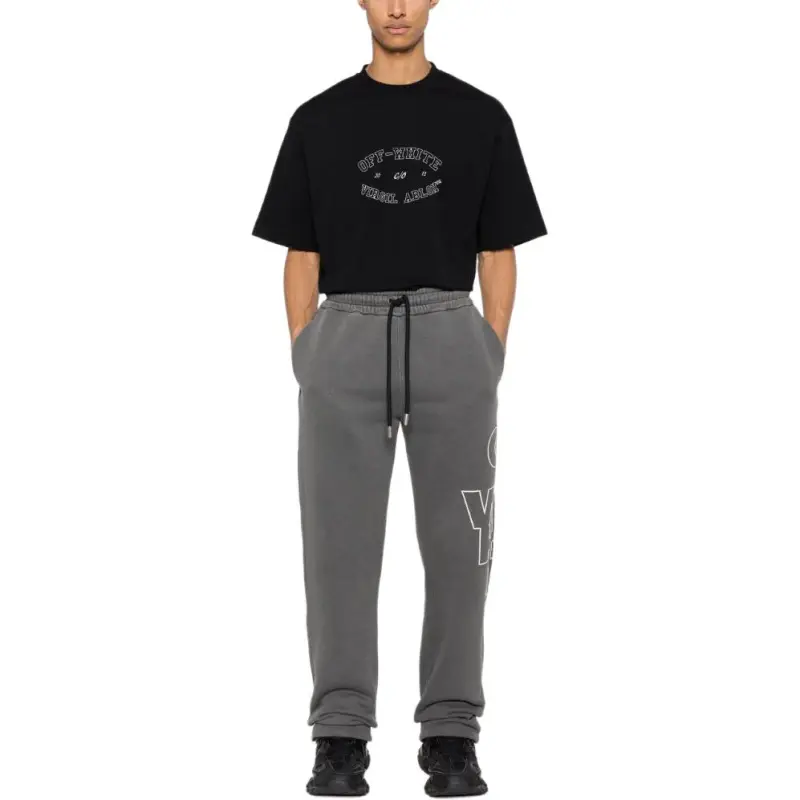 OFF WHITE Logo Printed Crewneck T Shirt-2