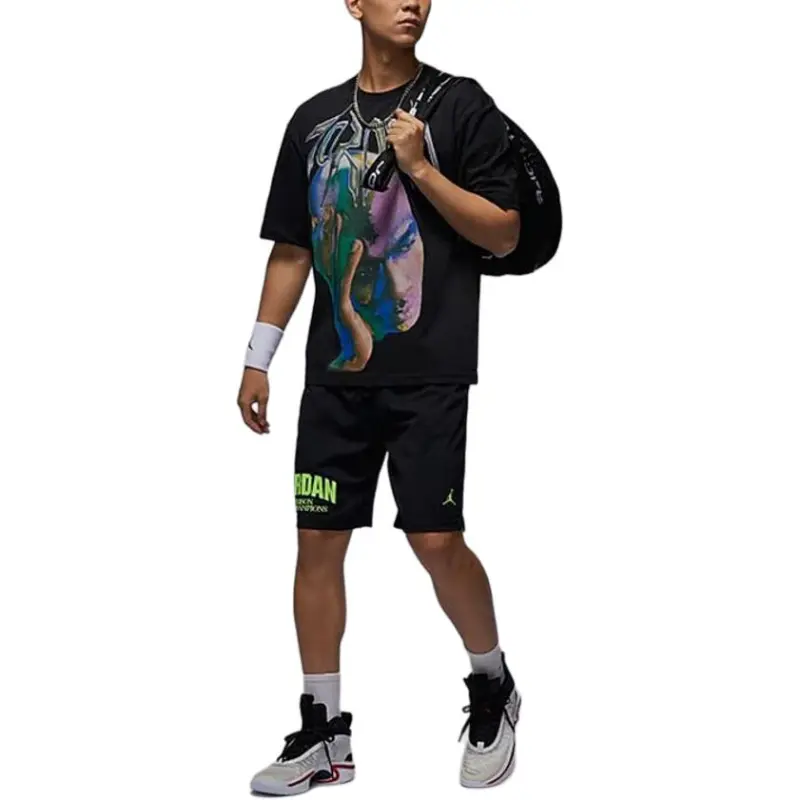 Jordan As M J T Shirts Men Black-2