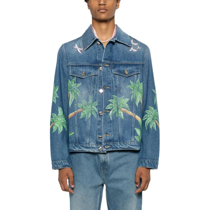 CASABLANCA Tennis Club Denim Jacket-3