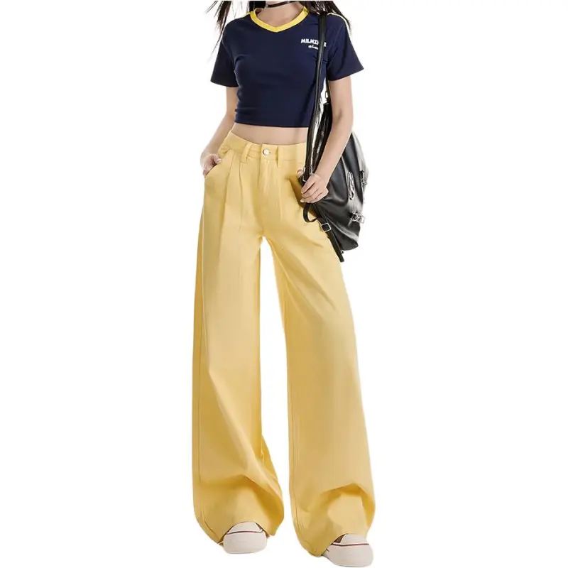 Concubine Zhu Jeans Women's Custard-1