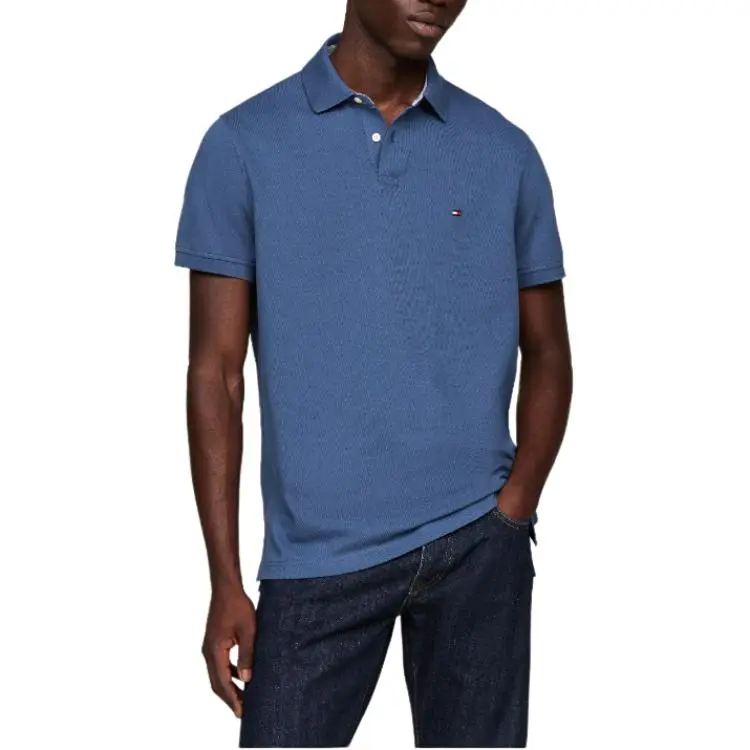 Tommy Hilfiger 1985 Organic Cotton Regular Fit Polo Polo Shirt Men's Blue-2