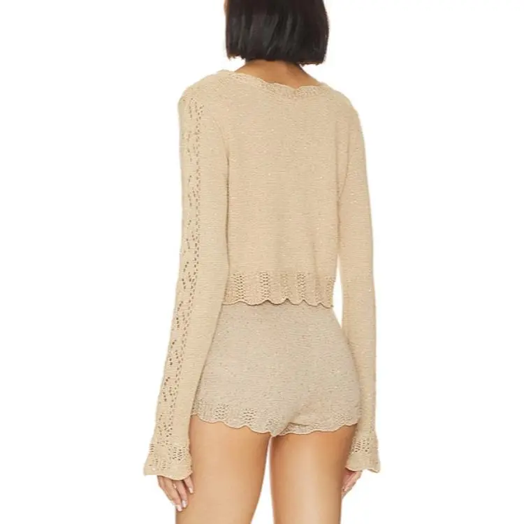 LOVESHACKFANCY Knitwear Women's Khaki-1