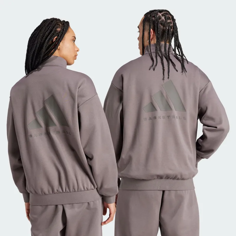 Adidas Basketball Half Zip Sweatshirt-2