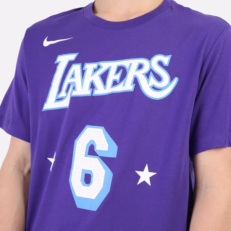 Nike T Shirts Men Los Angeles Lakers-3