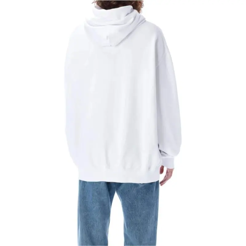 Maison Margiela Logo Printed Long Sleeved Hoodie-5