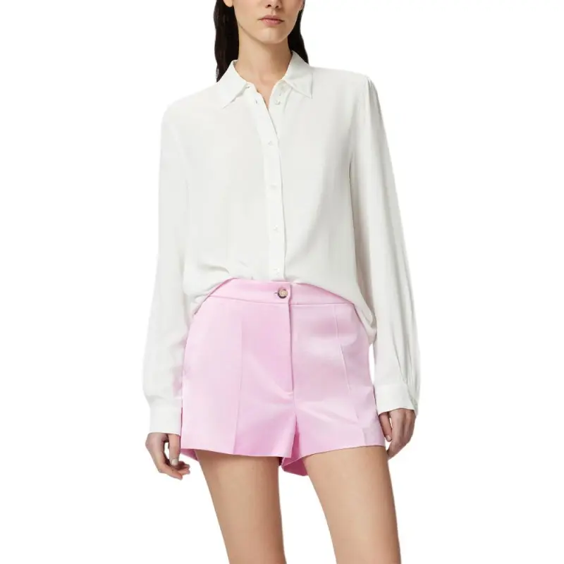 PINKO High-Low Hem Buttoned Shirt-2