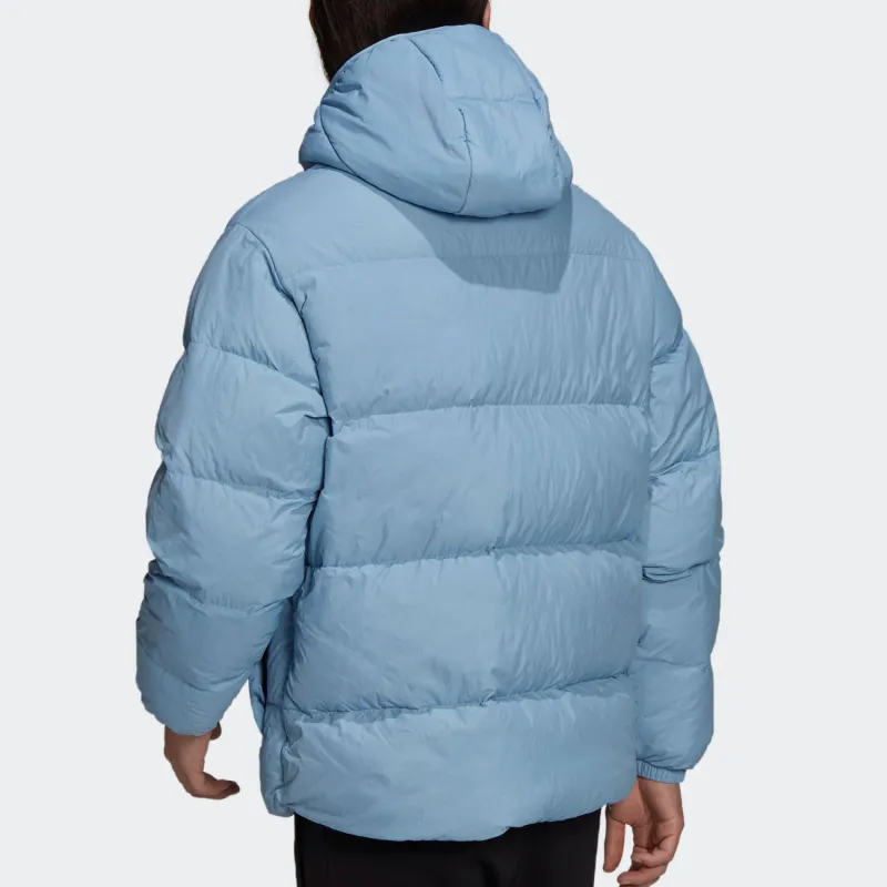 Adidas Originals Down Regent HOODED PUFFER JACKET Down Jacket Men's Sky Blue-2