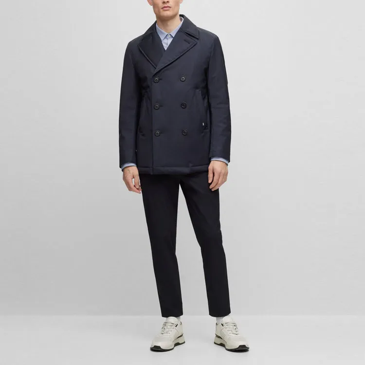HUGO BOSS Coats Men Dark Blue-1