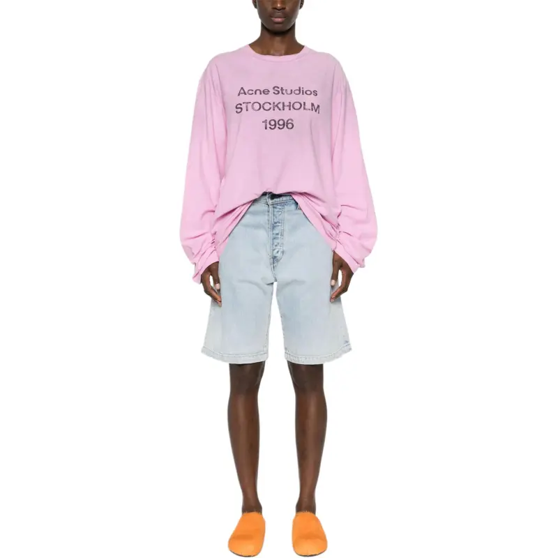 Acne Studios Logo Long-Sleeve T-Shirt-5