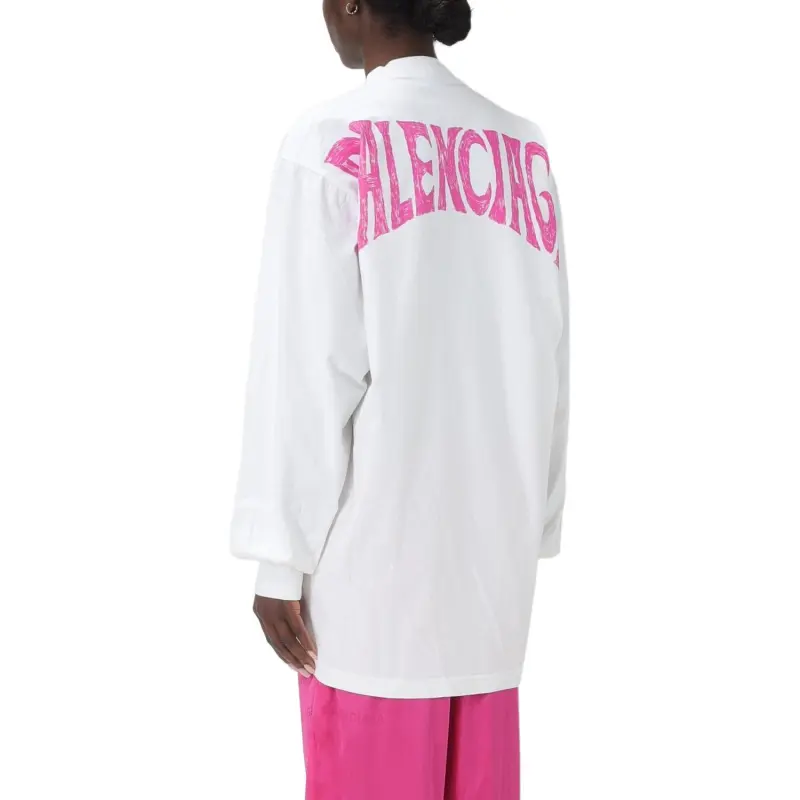 Balenciaga Logo Printed Long Sleeved Shirt-1