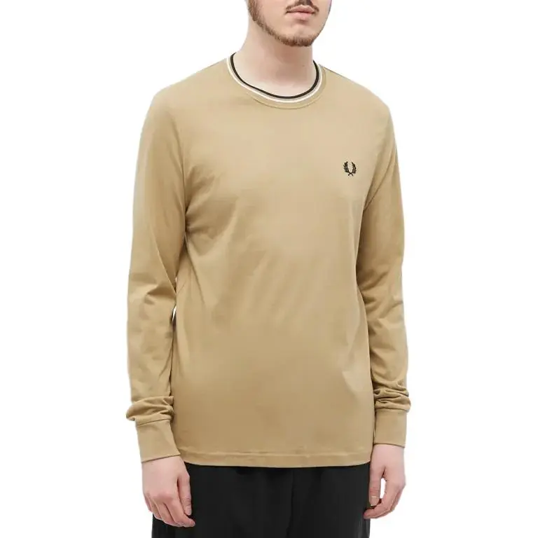 FRED PERRY T Shirts Men Camel-1