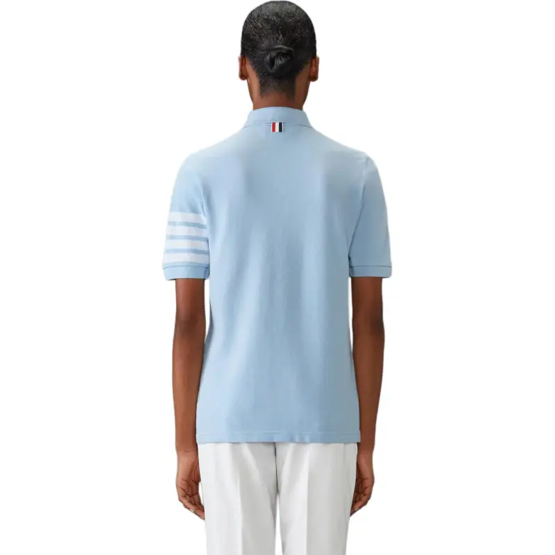 THOM BROWNE 4 Bar Piqué weave Polo Shirt-4