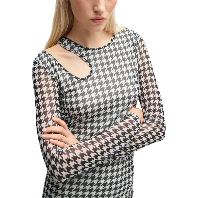 HUGO BOSS Long Sleeved Dress Women's Black-4