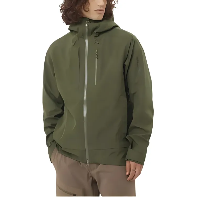 SALOMON OUTLINE SS25 Jacket Men's Ink Bamboo Green-1