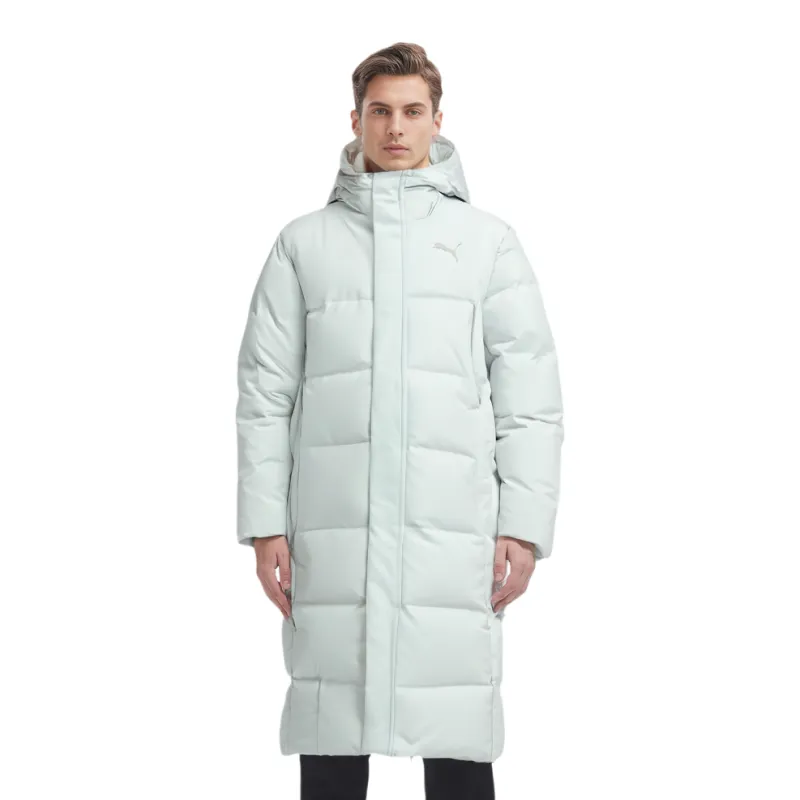 PUMA LONG OVERSIZED DOWN COAT Down Jacket Men's Silver-2