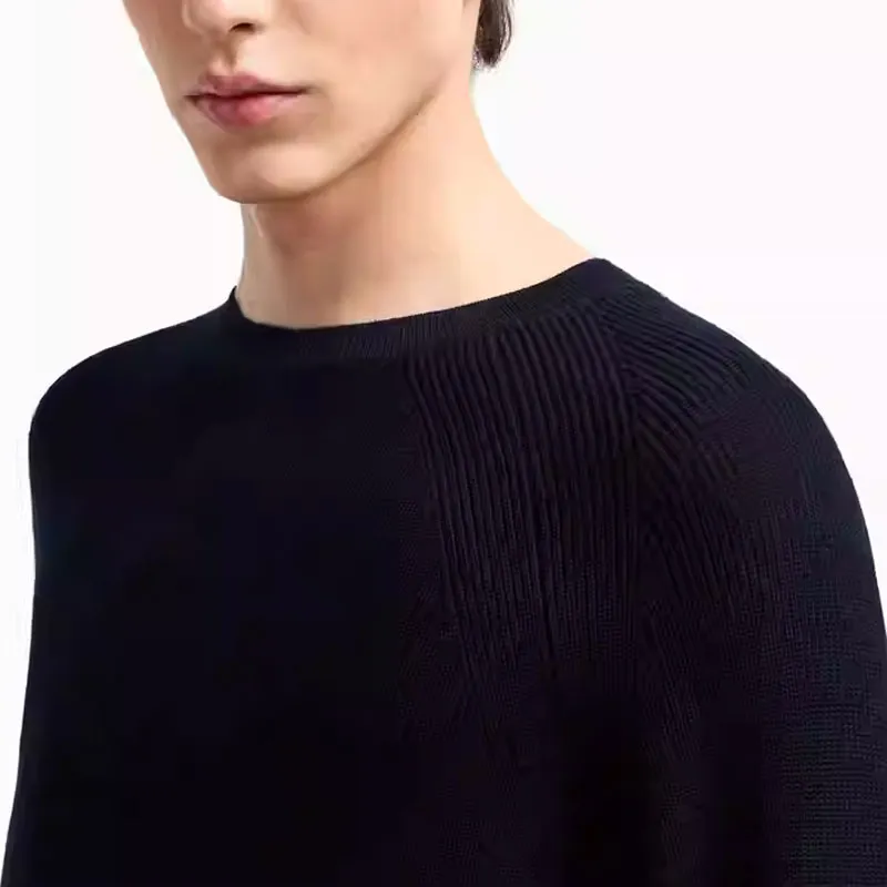 EMPORIO ARMANI Jumper In A Half Fisherman's Rib Knit-6