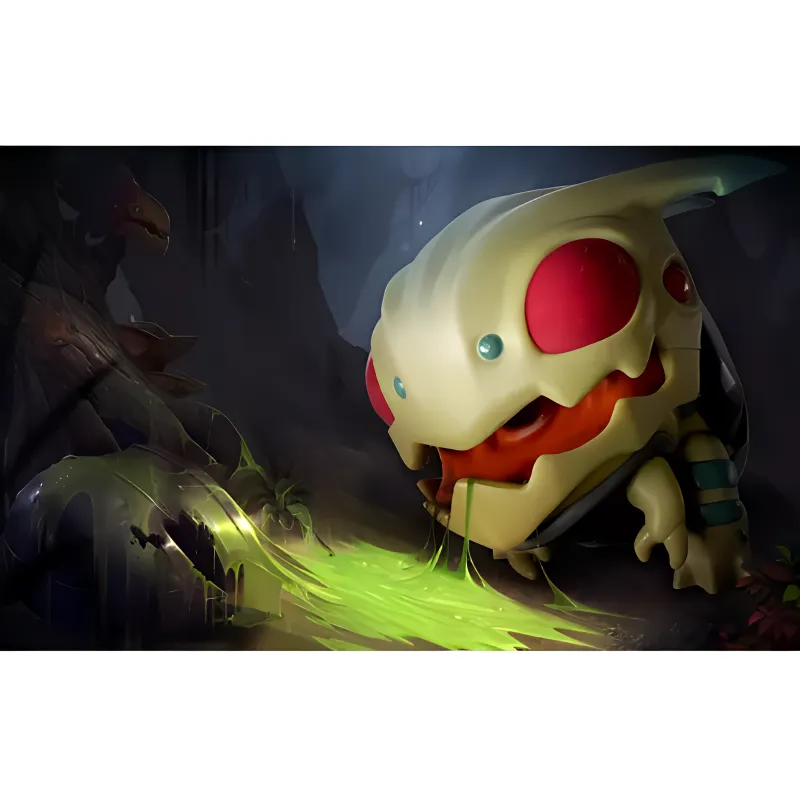 LEAGUE OF LEGENDS Kog'Maw The Mouth Of The Abyss Lol Hobby Model Chibi Figures 6.6cm-2