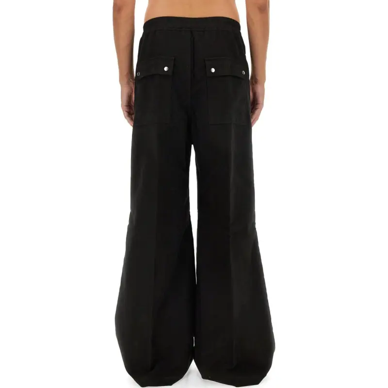 RICK OWENS Geth Belas Drawstring Wide Trousers-4