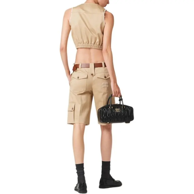 MIU MIU Cotton Chino Bermuda Shorts-2