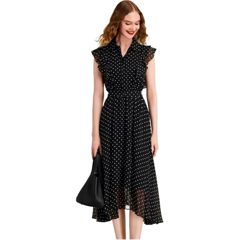 HAVVA Short Sleeved Dresses Women's Polka Dot-3
