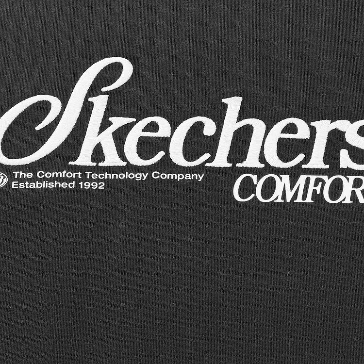 Skechers Sports Life Collection Raglan Sleeve T Shirt Women's Carbon Black-2